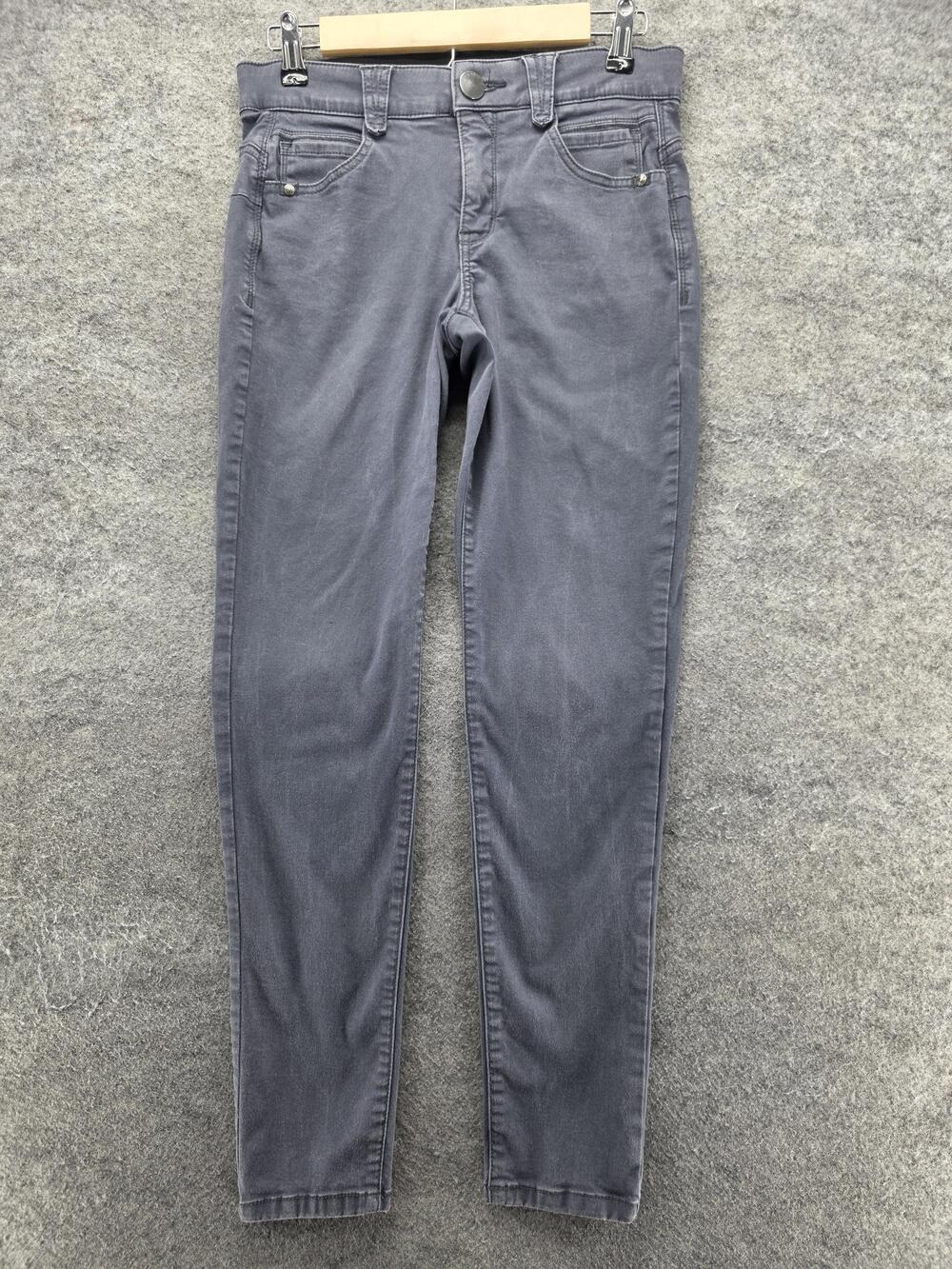 Democracy Pants Womens 4 Gray Jegging Denim Slim Pull On Pockets 28.5 In